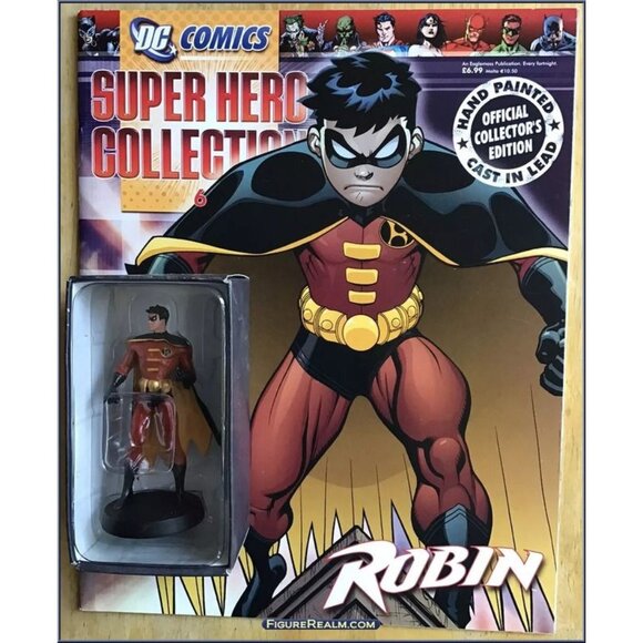 Eaglemoss 1:16 DC Comics Super Hero Fig w/Book: Robin (Tim Drake) #6 - Picture 1 of 1